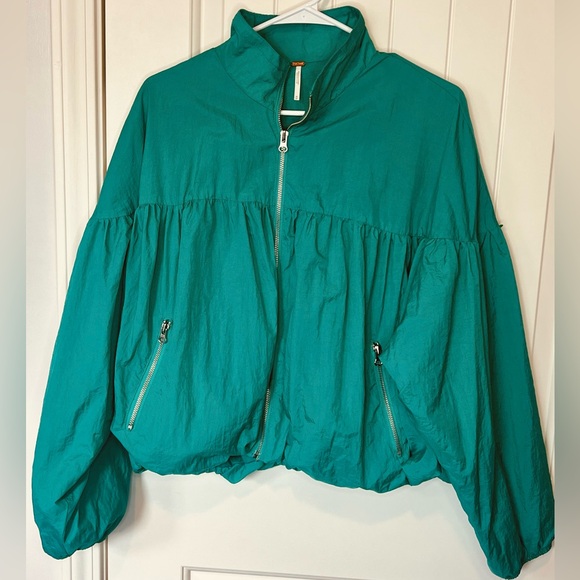 Free People Jackets & Blazers - Free People Teal Windbreaker - Medium